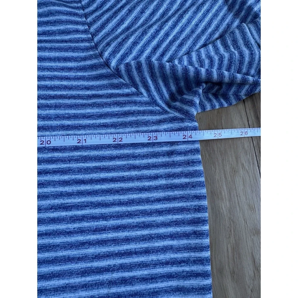 Nike TW Tiger Woods Shirt Mens XL Vapor Dry Blue Stripe Golf Polo BQ6722-431